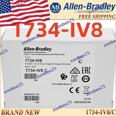 New AB 1734-IV8/C POINT I/O DigitalOutput Module US Same Day FreeShip