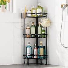 HapiRm Standing Shower Caddy Corner - 3 Tier Corner Shower Organizer with Too...