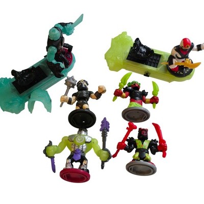 Akedo Ultimate Arcade Warriors Lot 6 Figures 2 Controllers Moose Toys Ninja Toy