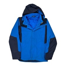 The North Face Ski Jacket - Medium Navy Polye...