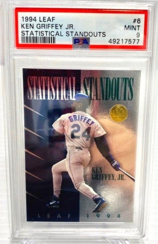 1994 Leaf Statistical Standouts Ken Griffey Jr PSA 9 Mariners MLB HOF "THE KID"