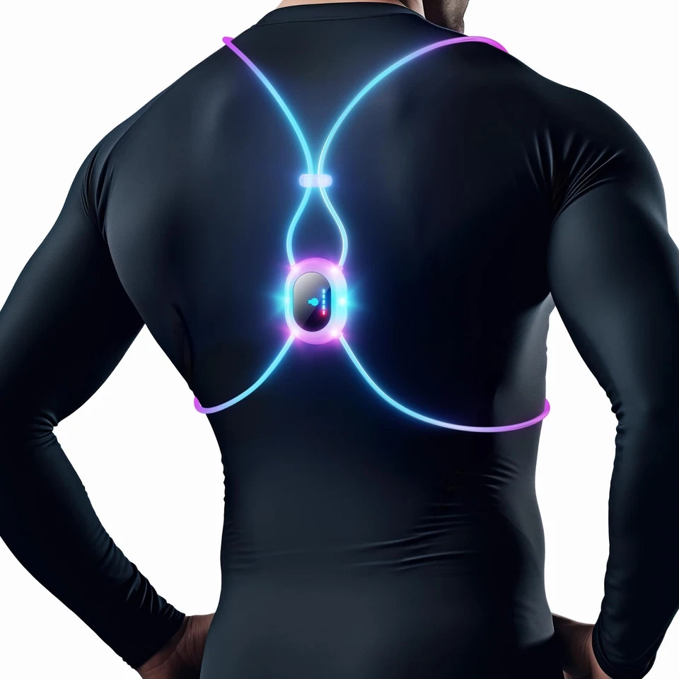 Reflective Running Vest with Lights - Safety Gear for Night Running & Walking - Image 2 of 4