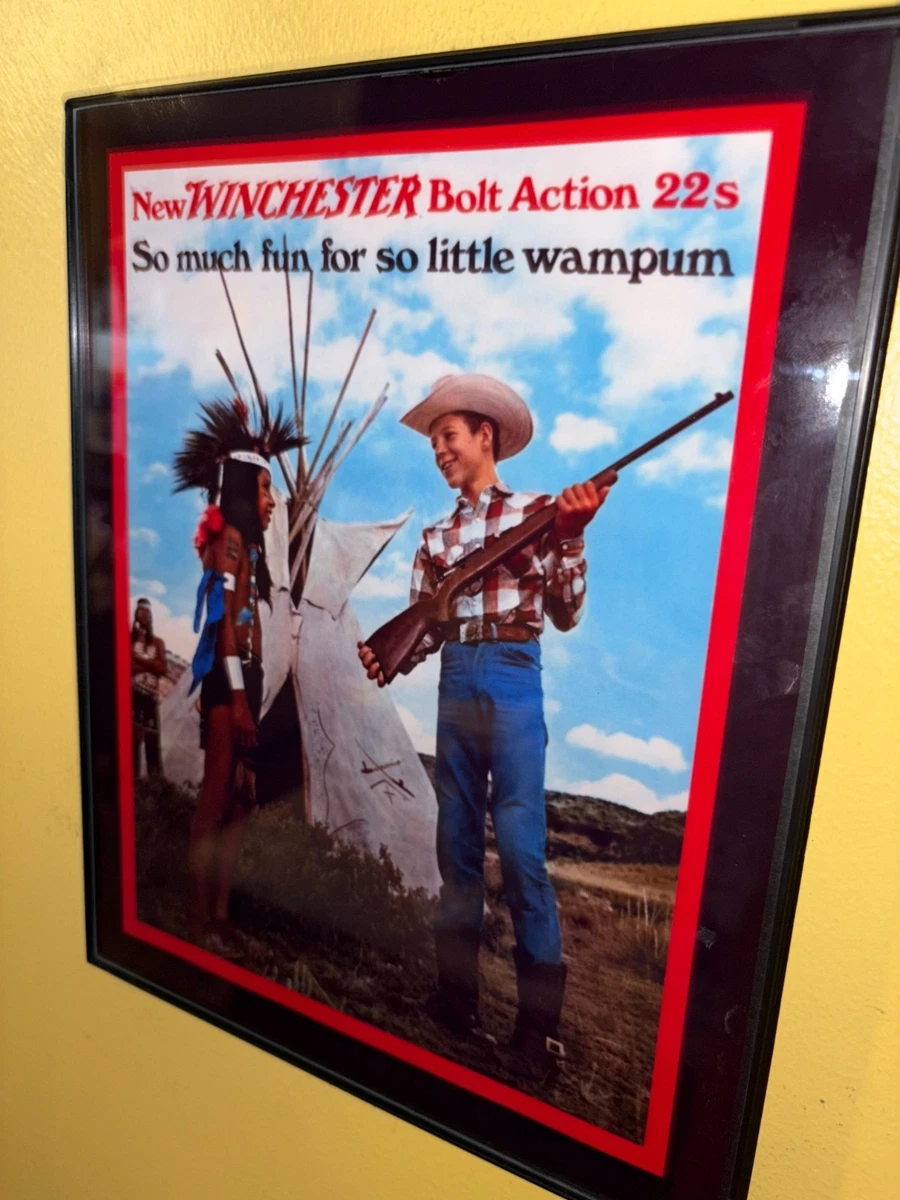 Cartel de metal - Rifles Remington de aspecto vintage