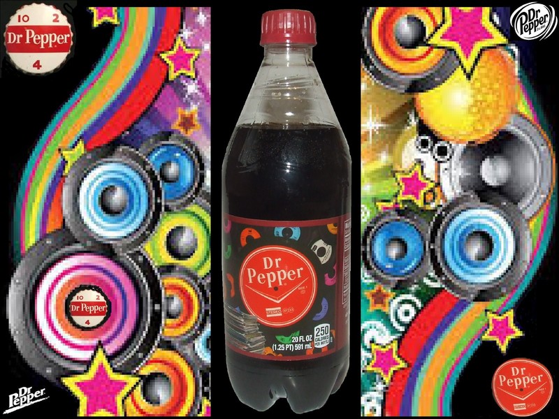 Rare DR PEPPER Collectible Bottle PICK YOUR PEPPER Vinyl LP Records LABEL 20-FL
