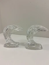Crystal Candlestick Holder / No Box / Rare Vintage Pair Gorham 