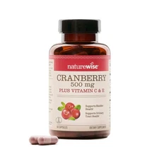 Cranberry Pills Extract Equal to 12,500mg Cleansing Urinary Tract, Bladder 60ct