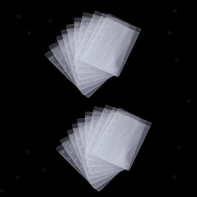 20 Ordnertaschen 6 Löcher Notizbuchordner Loseblatttasche A7