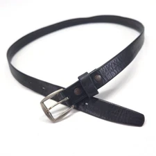 Hickok Leather Belt 34 Finer Belts Pioneer Welt Seam Black Vtg 9511