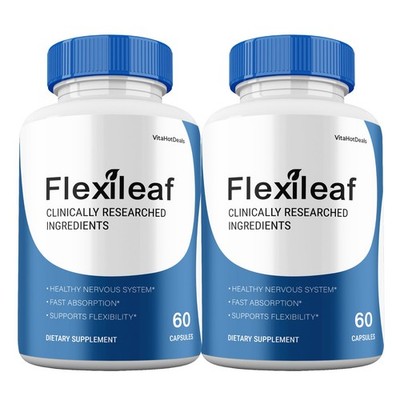 FlexiLeaf Capsules, Max Strength, Flexi Leaf Nerve Health Supplement (2 pack)