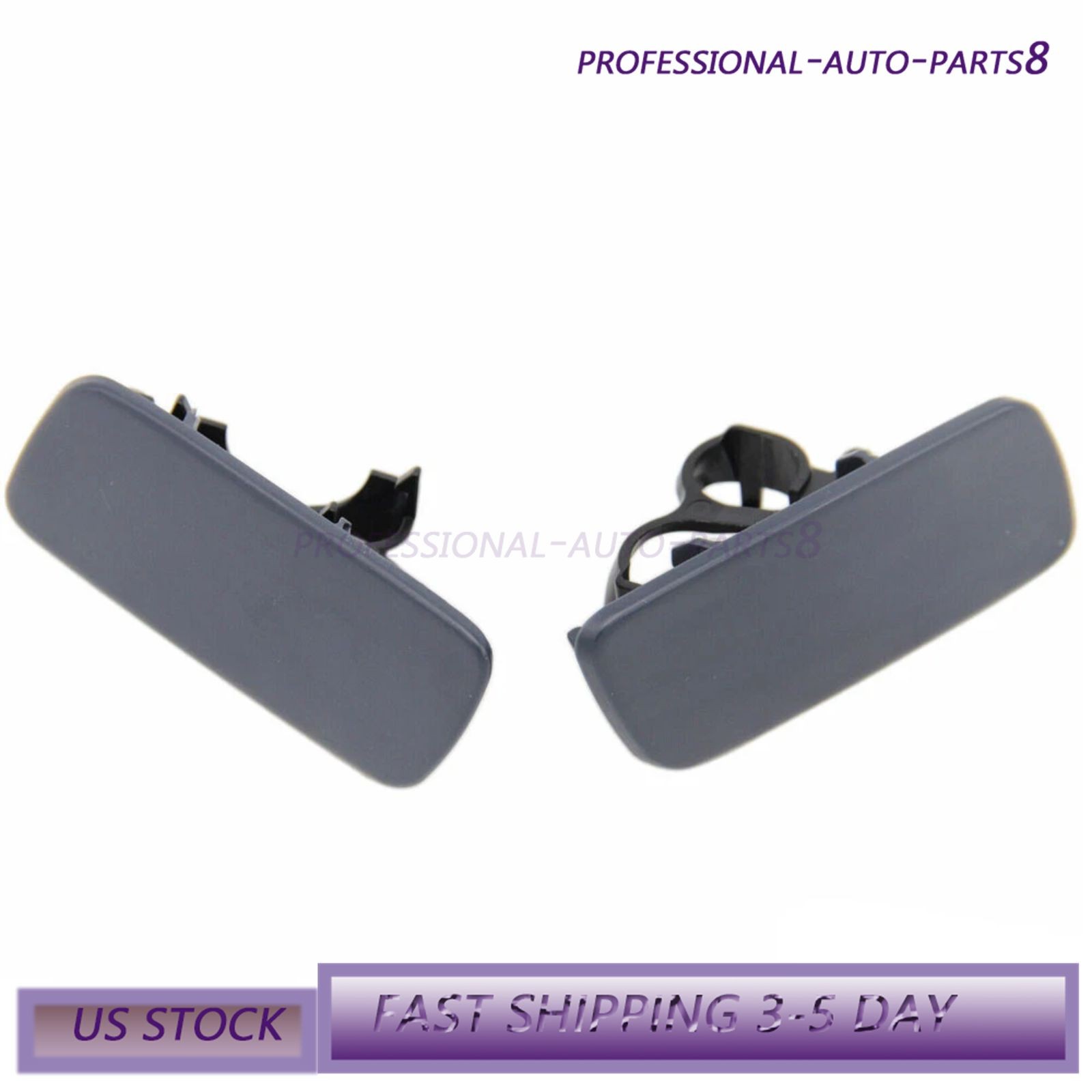 Pair LH RH Headlamp Washer Cover For 10-18 Rolls-Royce Ghost 61677244959 44960