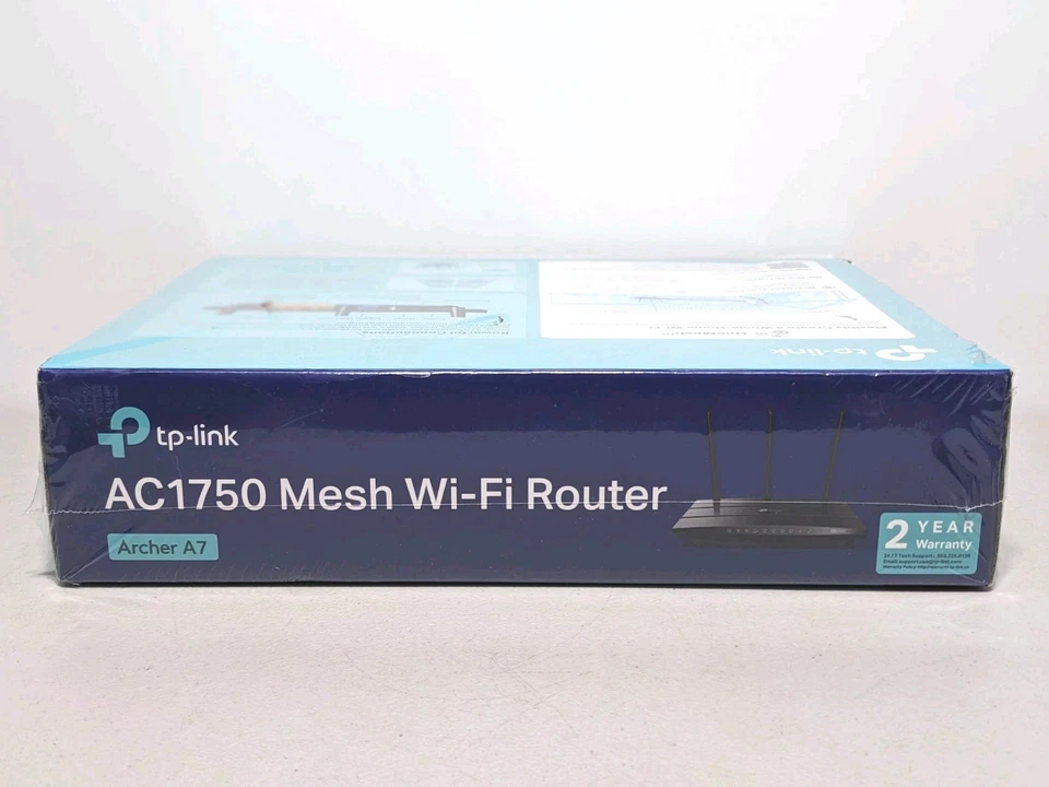 TP-Link Archer A7 AC1750 Mesh Wi-Fi Router | New Box | Dual Band Gigabit Ports - Image 4 of 4