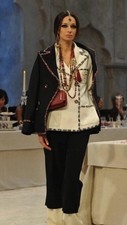 $7.6K CHANEL 12PF Runway Bombay Ivory Wool Cashmere Blazer Jacket 40