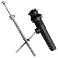 Chrome Bathroom Sink Pop-up Drain Assembly with Stopper and Lift Rod