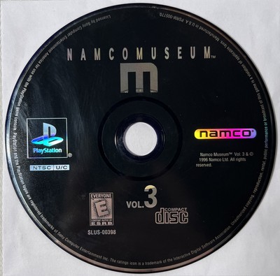 Namco Museum Vol. 3 PS1 Game *DISC ONLY*
