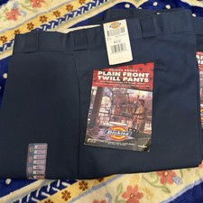 Dickies New 874 Plain Front 44 X 32 Made In USA Vintage last one Metal Clasp