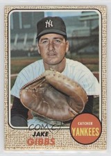 1968 Milton Bradley Win-A-Card Game 1968 Topps Baseball Jake Gibbs #89 0z0n