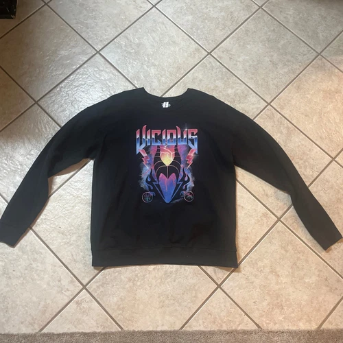 Disney Maleficent Women’s Vicious Sweatshirt - Large - Black - EUC - Authentic