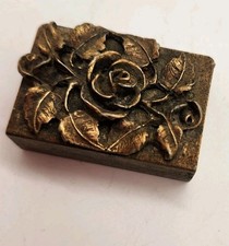 Vintage Sliding Drawer Stamp Holder Pill Box ...