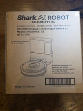 Shark AV2501AE AI Robot Vacuum HEPA Self-Empty Base Bagless Brand New Free Sh