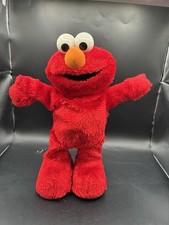 Rare Vintage 2002 Fisher Price Sesame Street Hokey Pokey Animated Elmo Plush Toy