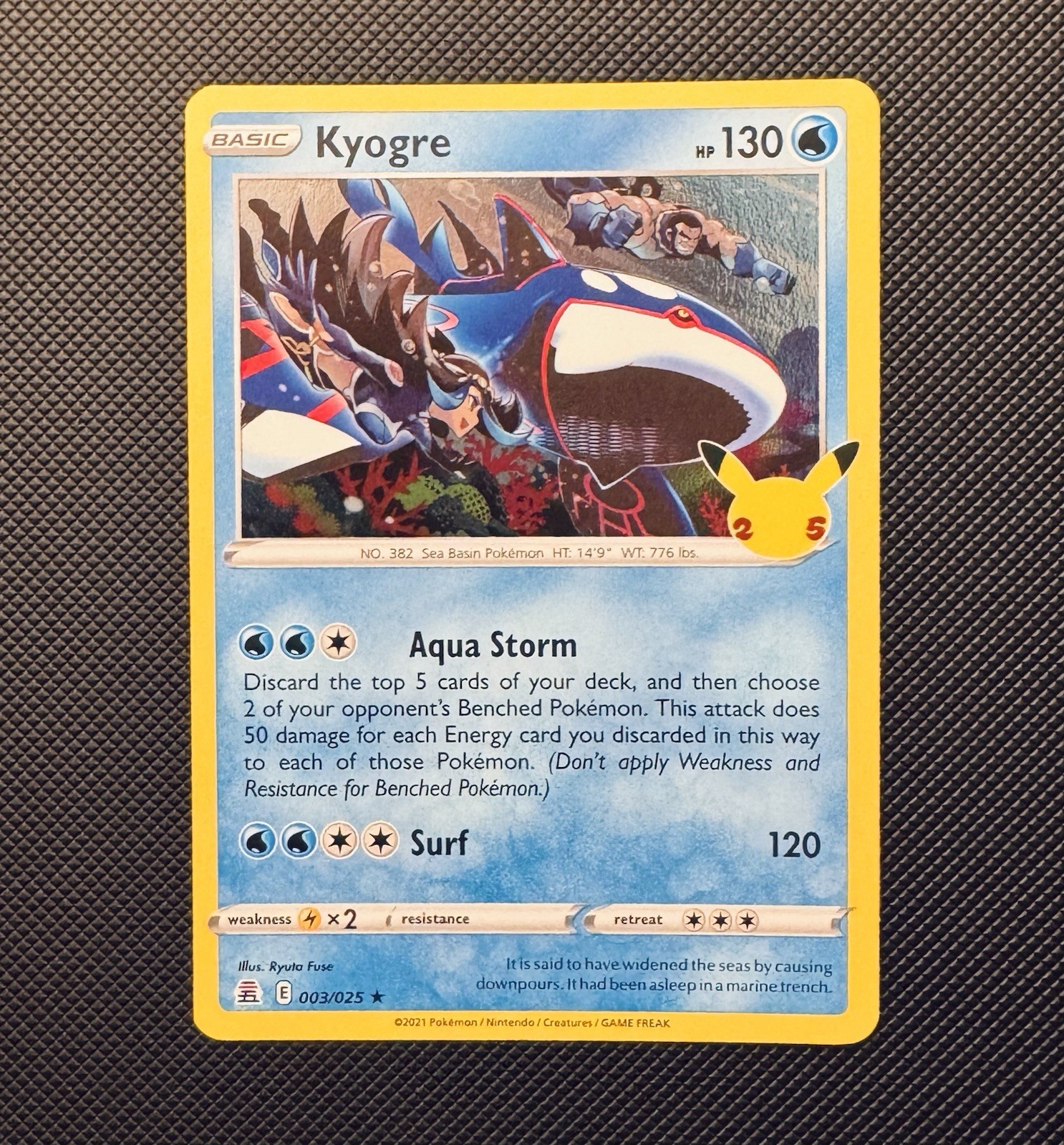Kyogre 003/025 Rare Celebrations Pokemon Holo NM/M