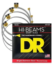 Dr Hi Beam Stainless Steel Bass Strings 45 105 Long Scale Flexible Tone