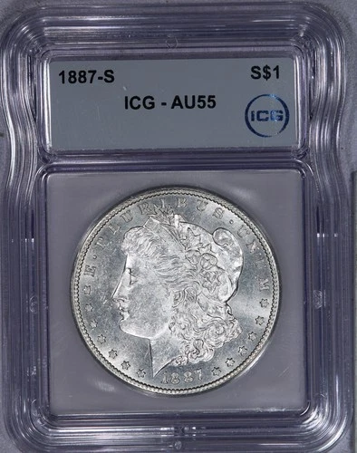 1887-S Morgan Dollar S$1 ICG AU55
