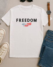 Freedom Shirt USA Eagle Flag Patriotic Tee American Pride Pro America T-Shirt