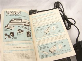 1982 Coleco Vision Video Game System #2400 With 3 Hand Controls Working/Tested