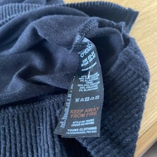 Womens Paris Sweatshirt Black Fleece Lettering Jumper Casual Size 22/24