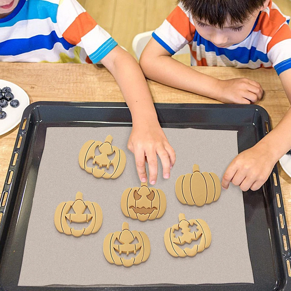 Halloween Cookie Cutters Fall Thanksgiving Cookie Cutters Pack Of 10 Face famous Foto 2 de 4