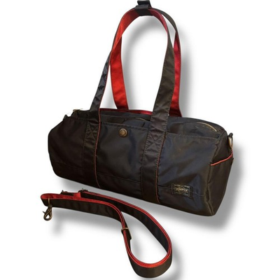 #ad #ad PORTER L fine Roll Boston bag iLs Collaboration Black × Red Nylon W36cm $239.99