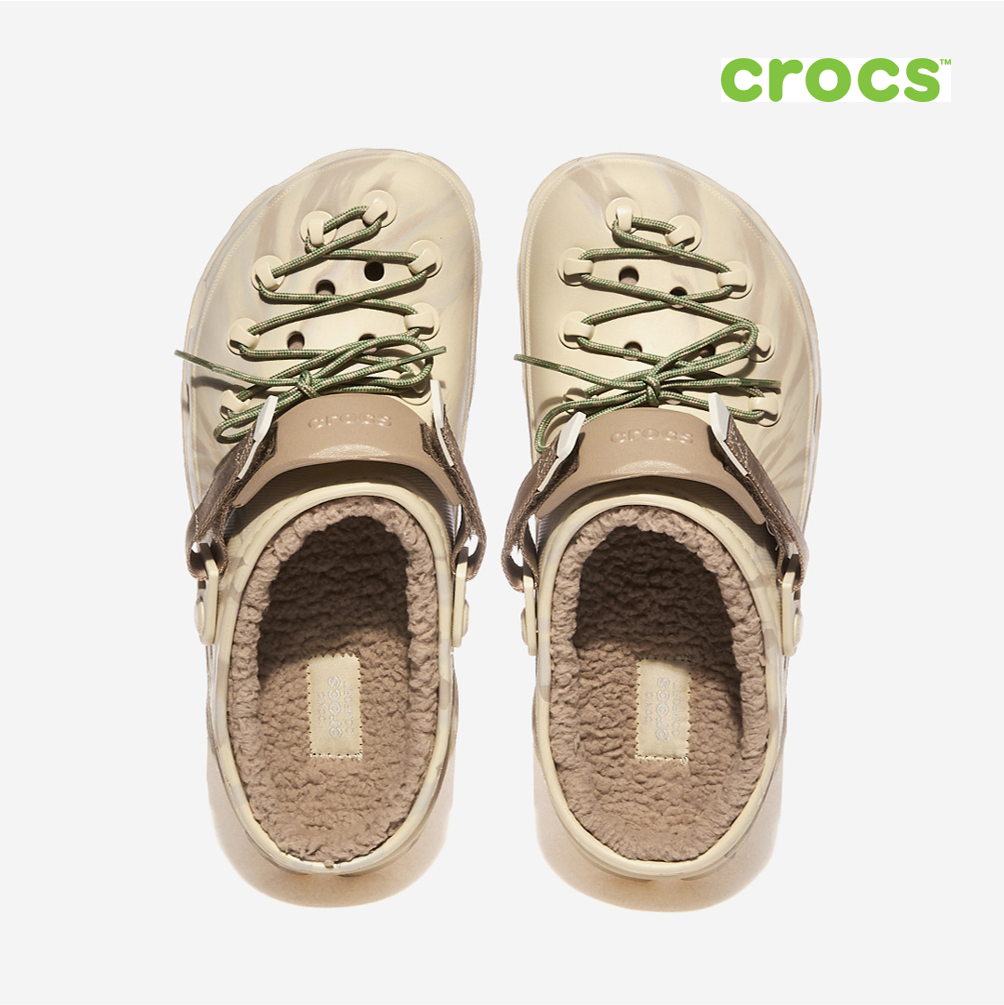 NEW CROCS ALL TERRAIN LINED CORD CLOG CRS210684 210684 BEIGE  display picture 1