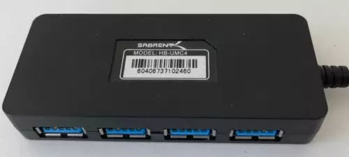 Sabrent HB-UM43 4 Port USB 3.0 Hub with Power Switches