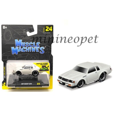 MAISTO MUSCLE MACHINES 1987 BUICK GNX 1/64 DIECAST WHITE 15564 WH