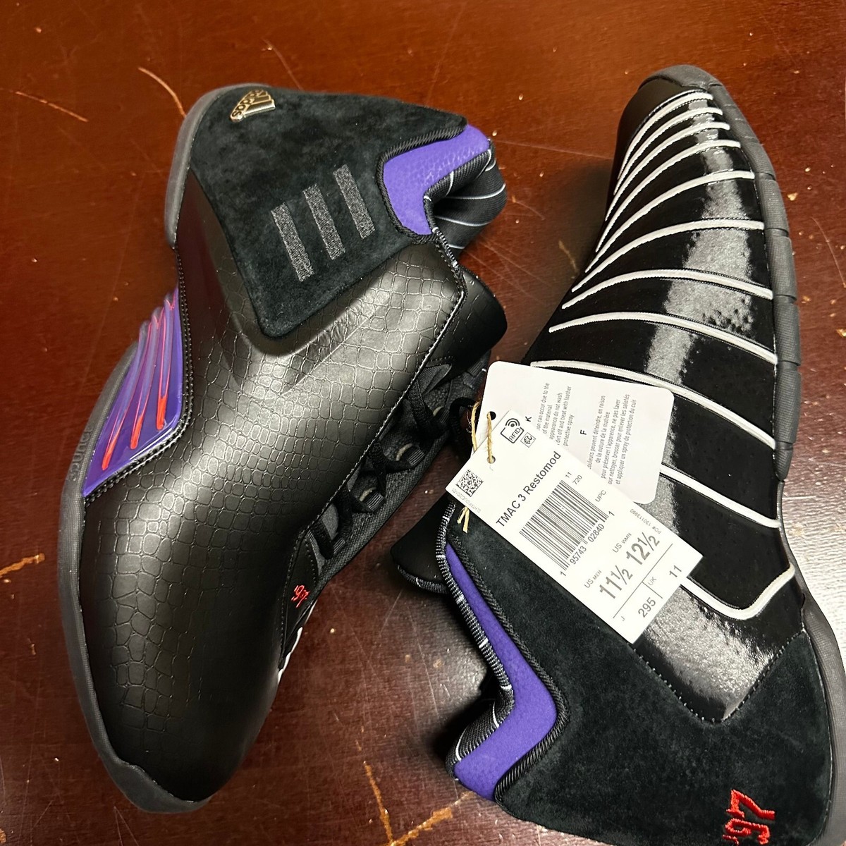 Adidas Mens Black TMAC 3 Restomod Athletic Basketball Shoes Size US 9 11.5 Amazon.com | Adidas Tmac 3 Restomod Unisex Shoes Size 7  main image 3