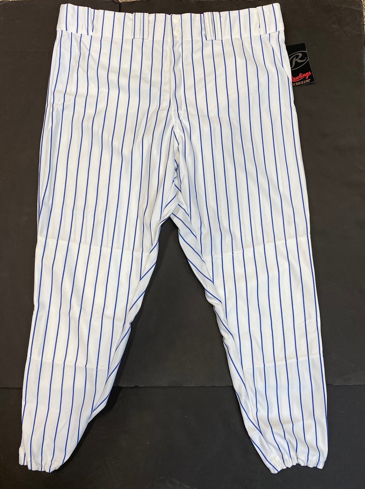 Rawlings WKBSCPRO White/Royal Pinstripe Baseball Pants Adult eBay