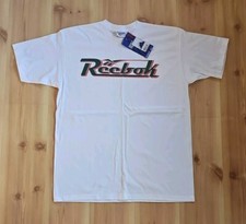 Vtg 1993 NWT Reebok Big Spellout White T Shirt Size XL Made In USA