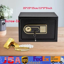 25cm Safe Box Safety Steel Fireproof Digital Keypad Lock Home Cash Security
