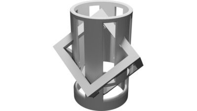 Printer Calibration Test Cube in Tube - 3D Printer Accuracy Testing Tool