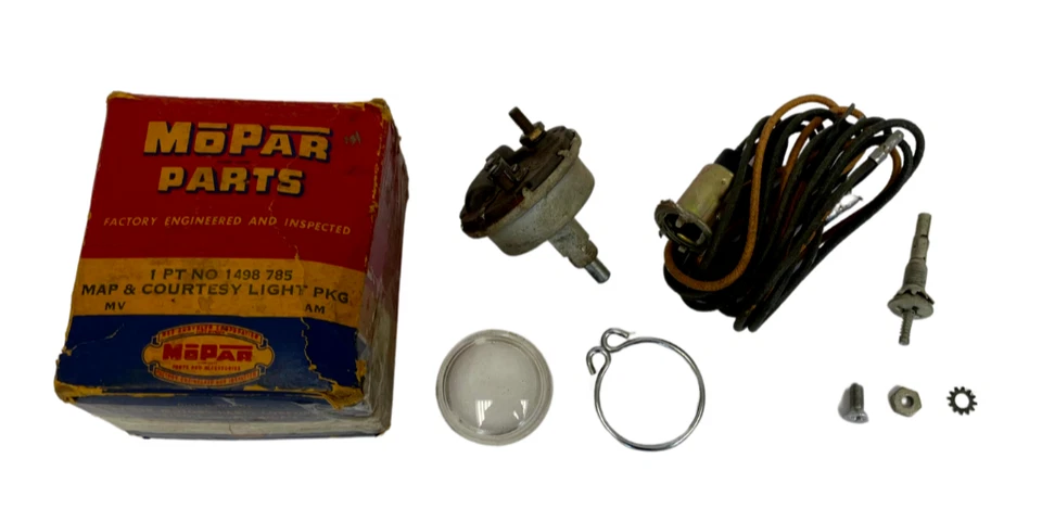 Dodge Custom Coronet Map 1953-1954 y paquete de lámpara de luz de cortesía 1498785 Nuevo de Lote Antiguo Foto 2 de 4