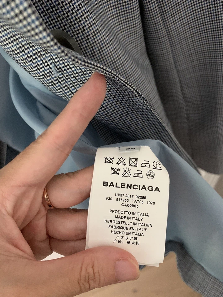 BALENCIAGA Blazer Check FR 38 — 第 4/4 张图片