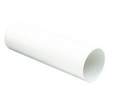 4" 100mm Plastic Duct Round Solid Ducting Tube Pipe Ventilation Extractor Fan