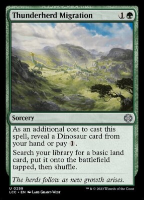 *MtG: 4x Thunderherd Migration - Commander Lost Caverns of Ixalan UC - magicman*