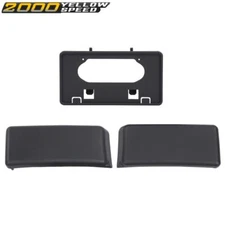 Fit For 09-14 Ford F150  Front Bumper Guards Pads & License Plate Frame Bracket 