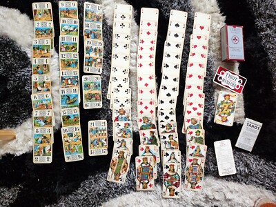 RARE VINTAGE JEU De Tarot 78 Cartes de jouer Card Deck Made in France RARE VINTAGE JEU De Tarot 78 Cartes de jouer Card Deck Made in France