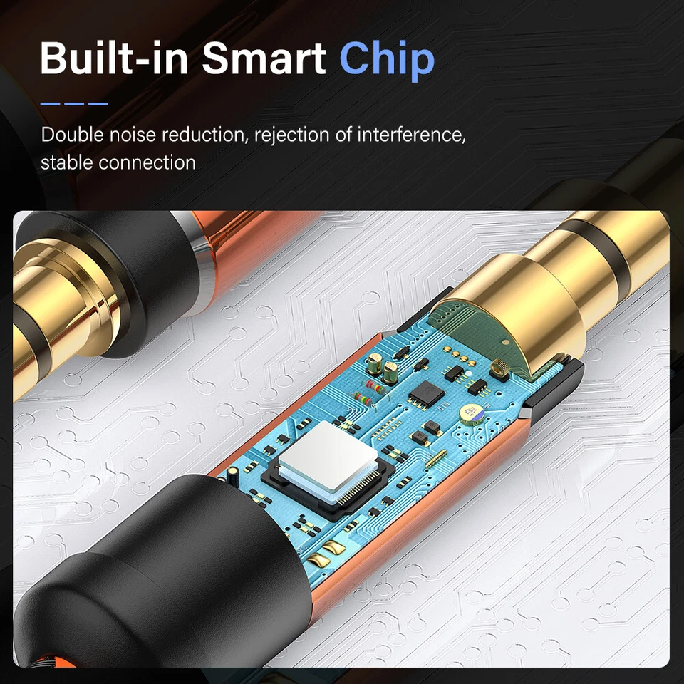 6FT 3.5mm AUX Audio Nylon Braided Cord Cable PC iPod Car Phone headphone more - Image 3 of 4