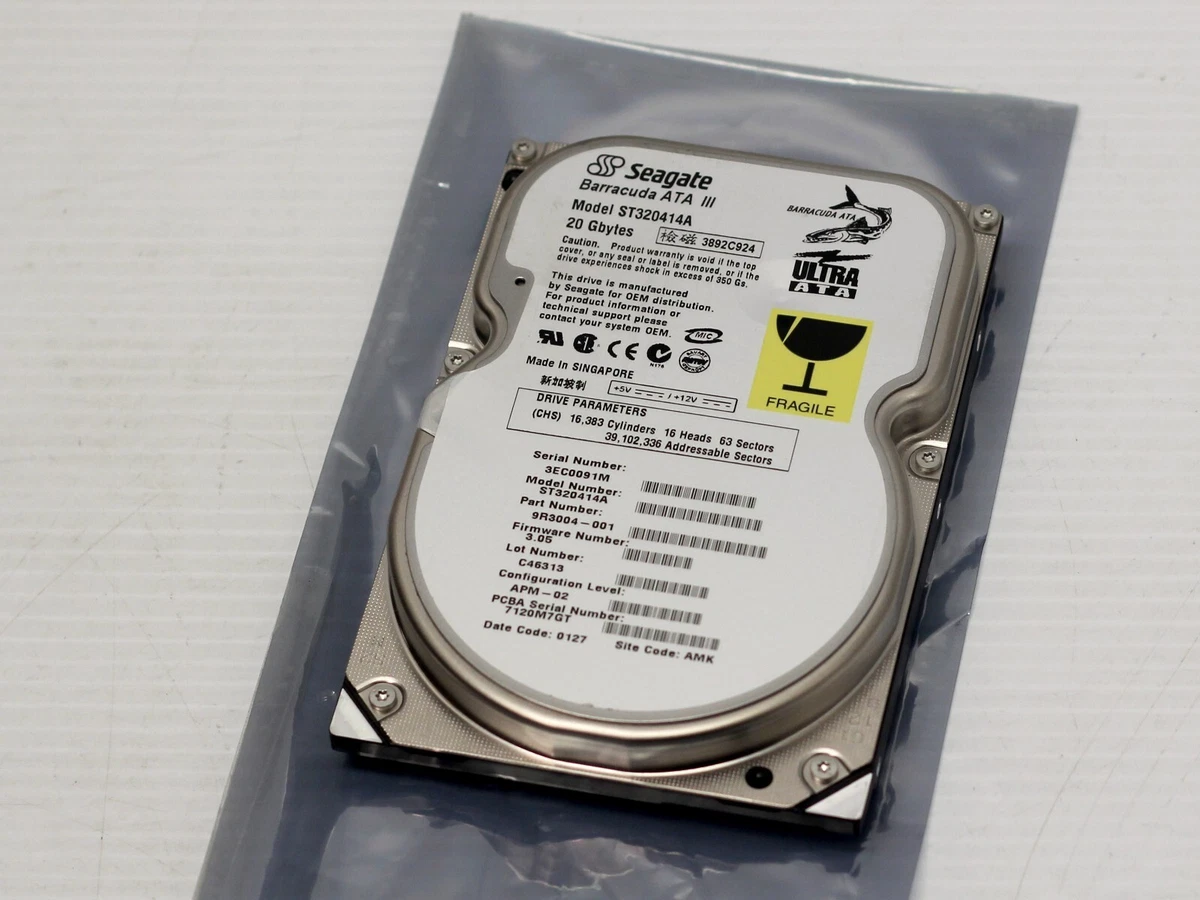 新品未開封 Seagate 3.5インチ内蔵HDD 20GB EIDE Seagate PATA/IDE/EIDE 20 GB Internal Hard Disk Drives for sale | eBay