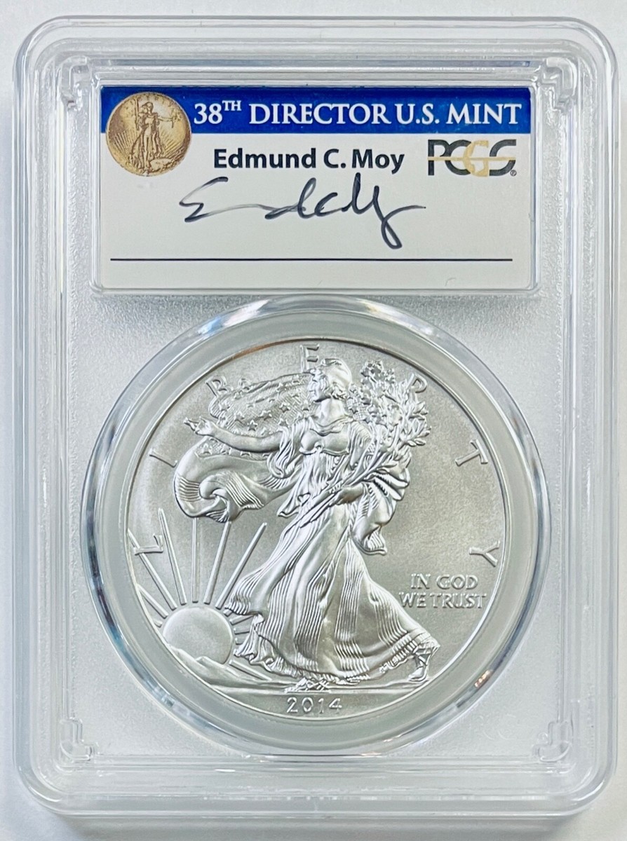 2014-(W) $1 Silver Eagle PCGS MS70 Struck at WP First Strike