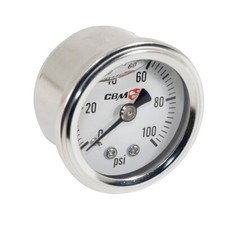 Cbm-xb40290 Cbm Motorsports Inline 18 Npt Pressure Gauge 0-100 Psi